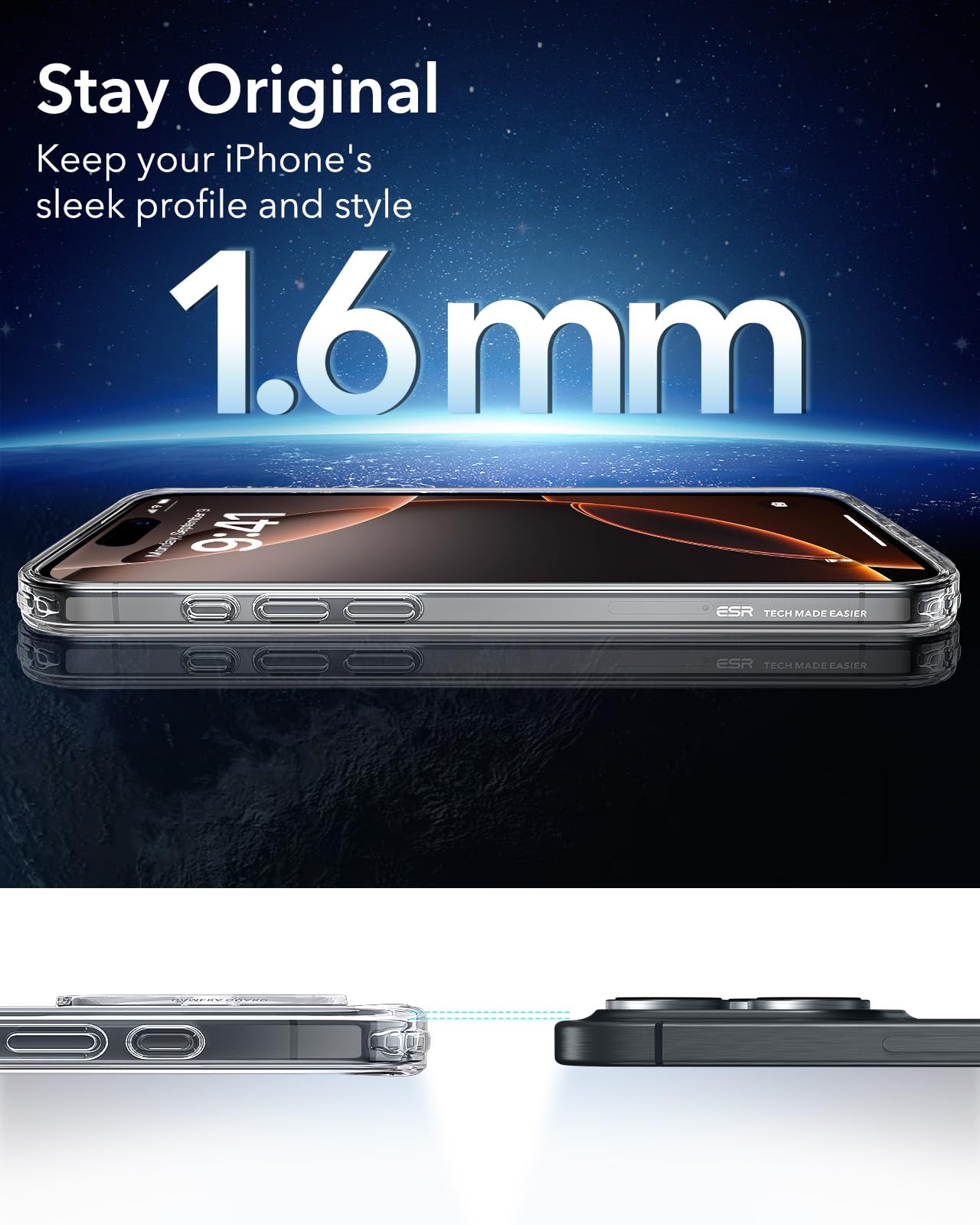 Iphone 16 Pro Case, Magsafe, Shockproof Military-Grade Protection, Magnetic Phon