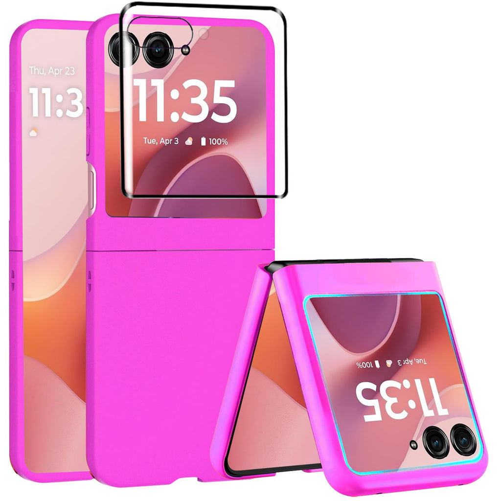Case for Motorola Razr 2025,Razr 2025 Phone Case with Screen Protector,Slim Thin