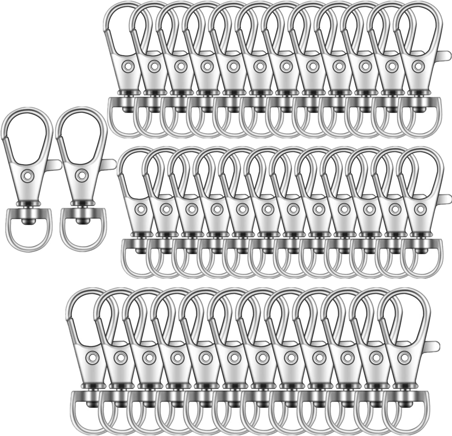 Chain Clip Hooks, Swivel Clasps Lanyard Snap Hook, Keychain Hooks for Lanyar