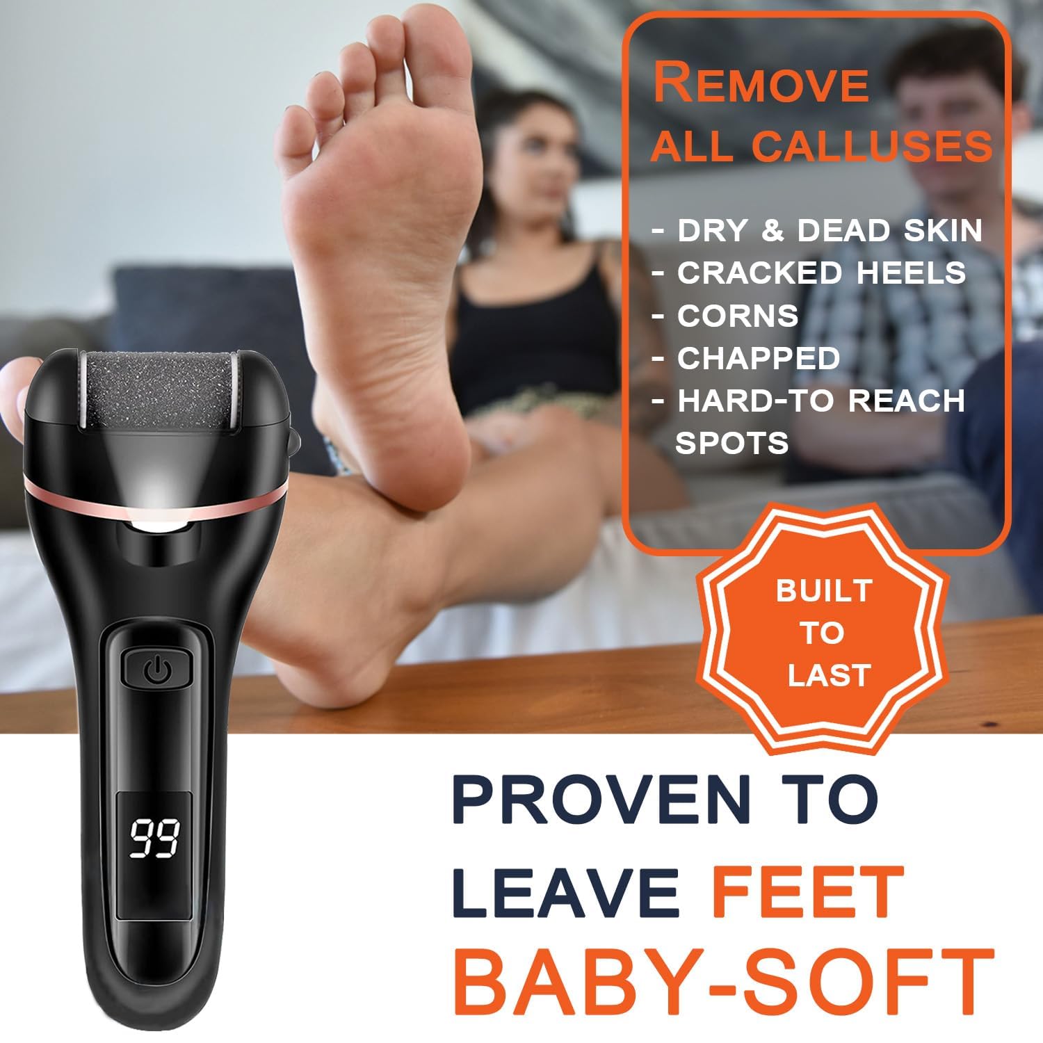 Feet Electric Foot File, 13-in-1 Professional Pedicure Tools Foot Ca