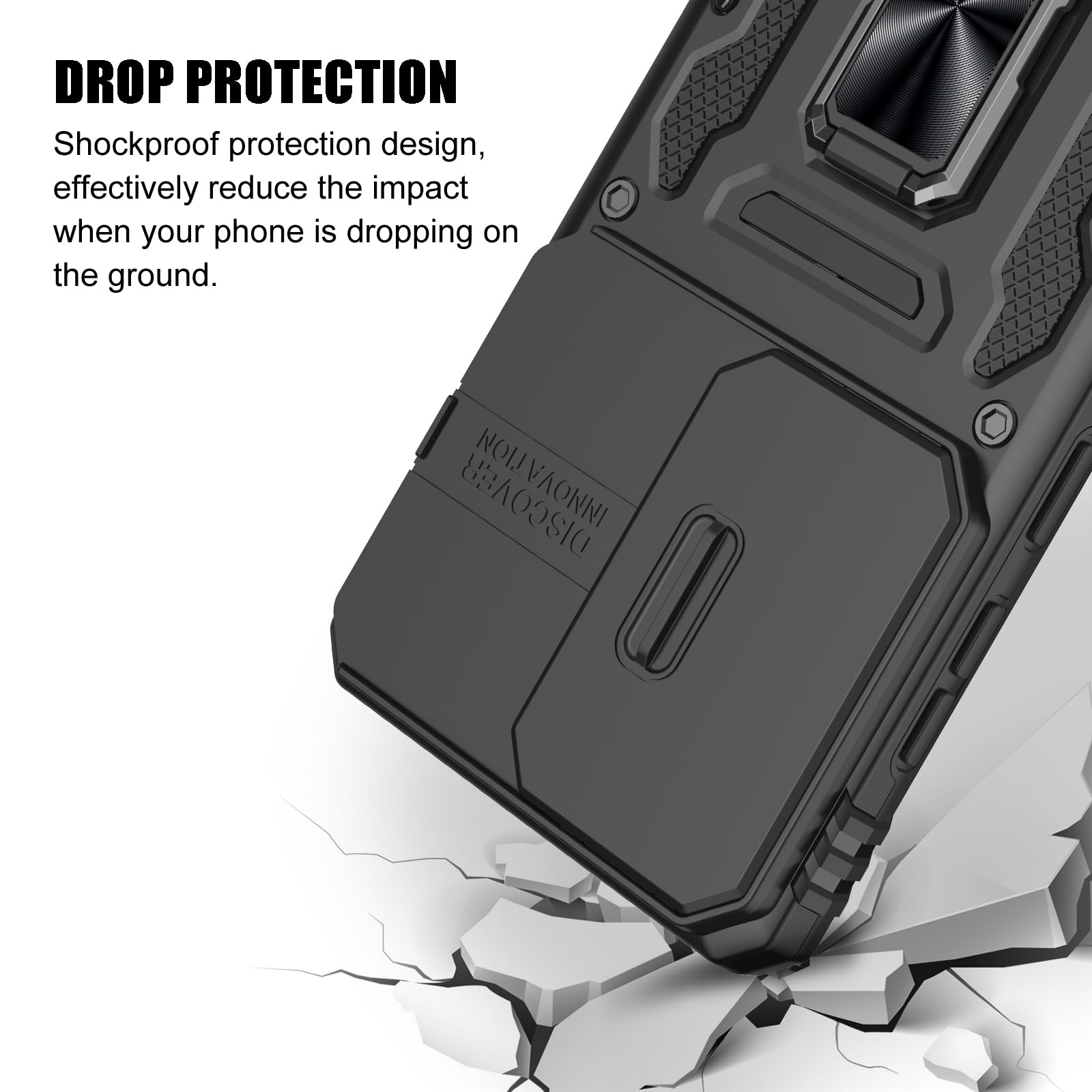 Samsung Galaxy S26 Ultra Case, Shockproof Phone Case & Sliding Camera Cover & Ri