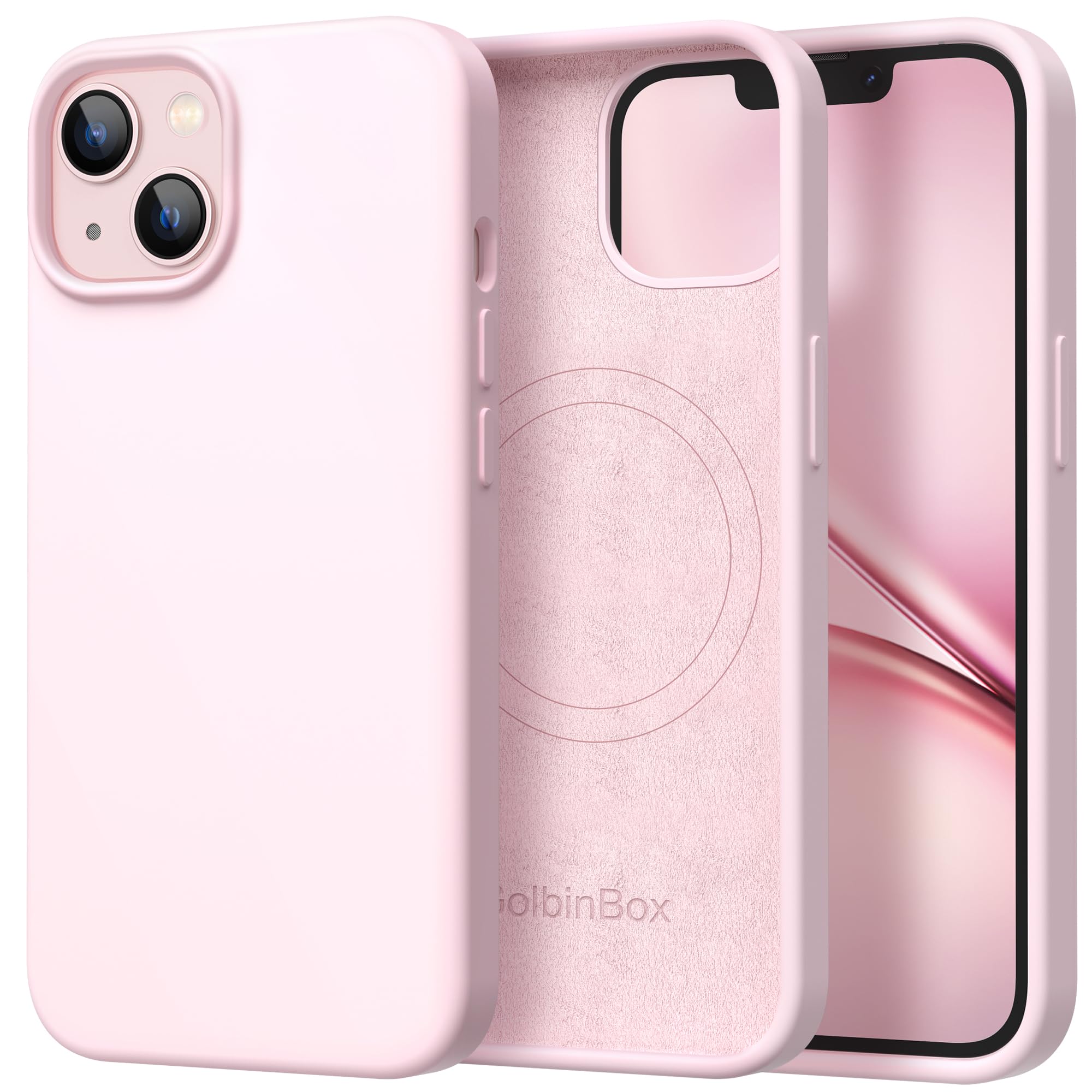 For Iphone 13 Case & Iphone 14 Case, Magsafe, [Soft Anti-Scratch Microfiber Lini