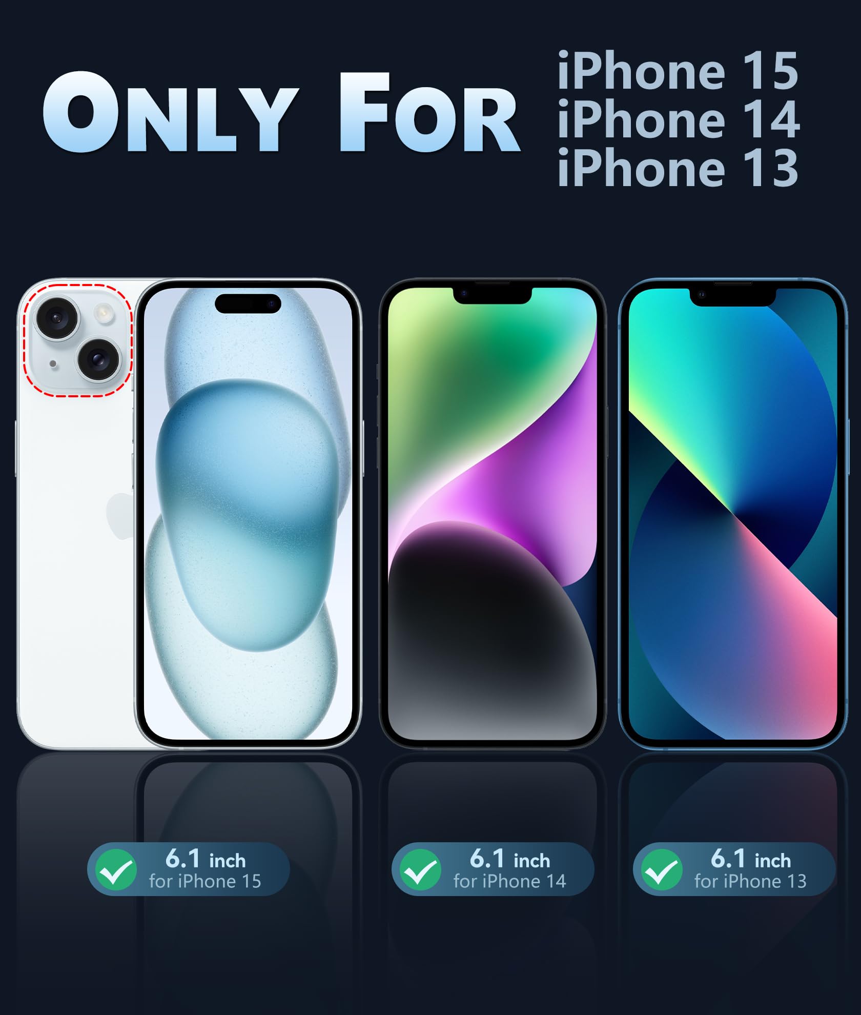 Iphone 15 Case: For Iphone 14 & Iphone 13 Case | Magnetic Frosted Translucent Sl