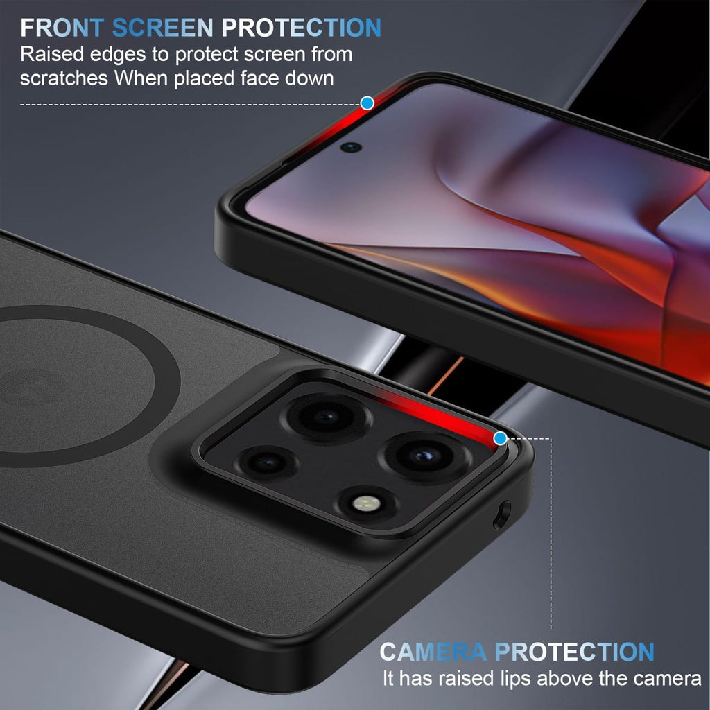 Motorola Moto G 2025/2026 Case,Magnetic Moto G Play 2026 Case Phone Case with Sc