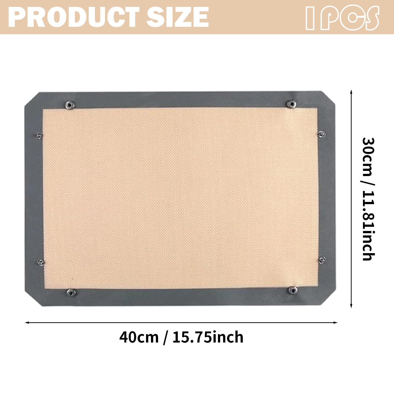 Baking Mat with Buckle — No-Leak Non-Stick Oven Liner with Snap-Lock Corners