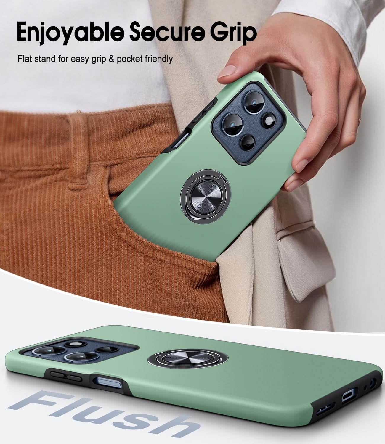 for Motorola Moto G 2025/2026 Case, Moto G Play 2026 Case with Screen Protector,