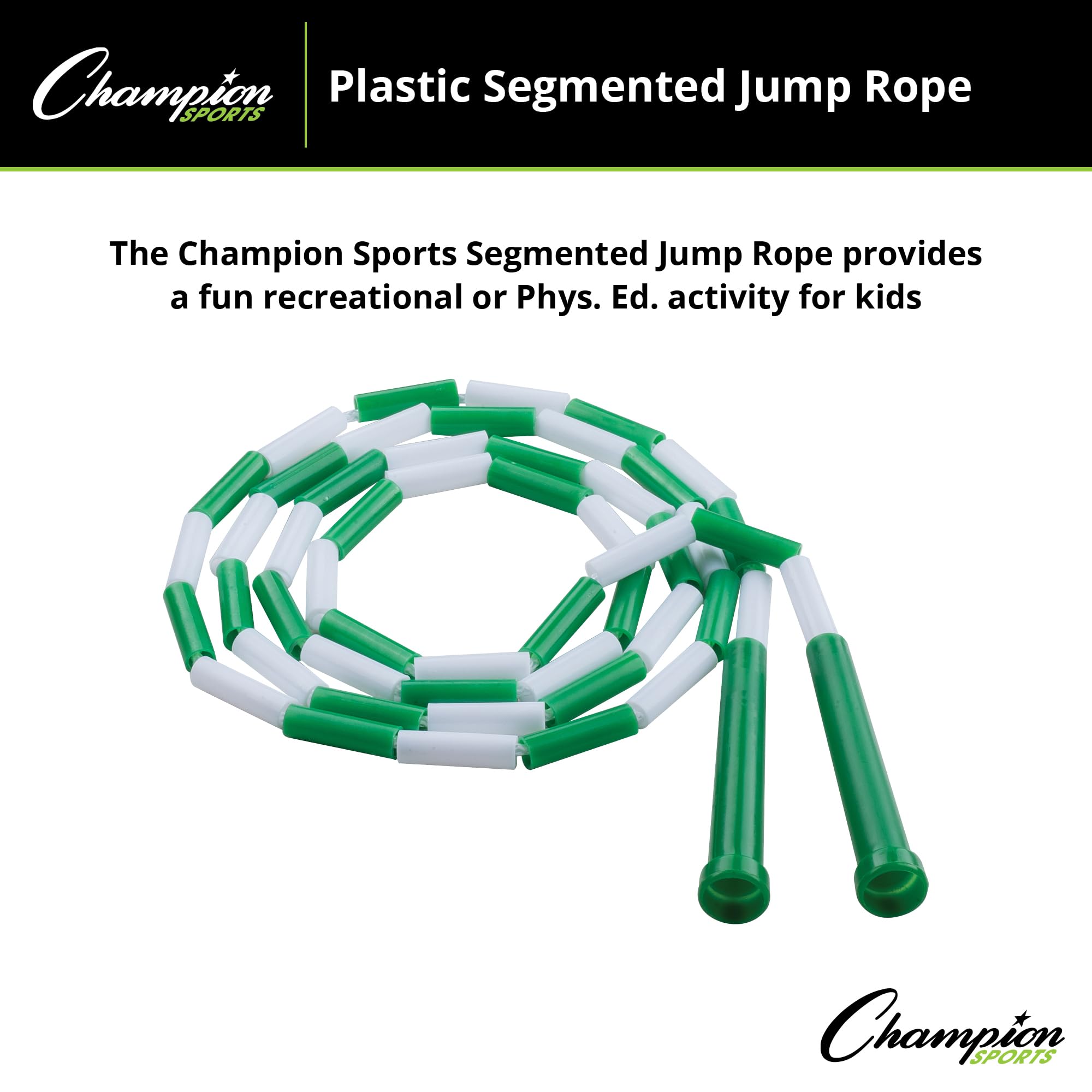 Sports Classic Plastic Segmented Beaded Jump Ropes - Phys. Ed, Gym, Fitness and