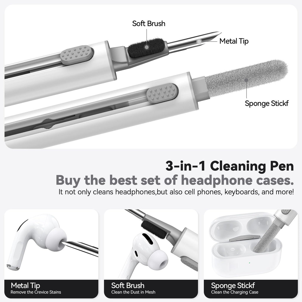 Airpods Pro 3 Case 2025 With Cleaner Kit,Soft Silicone Protective Cover For Appl