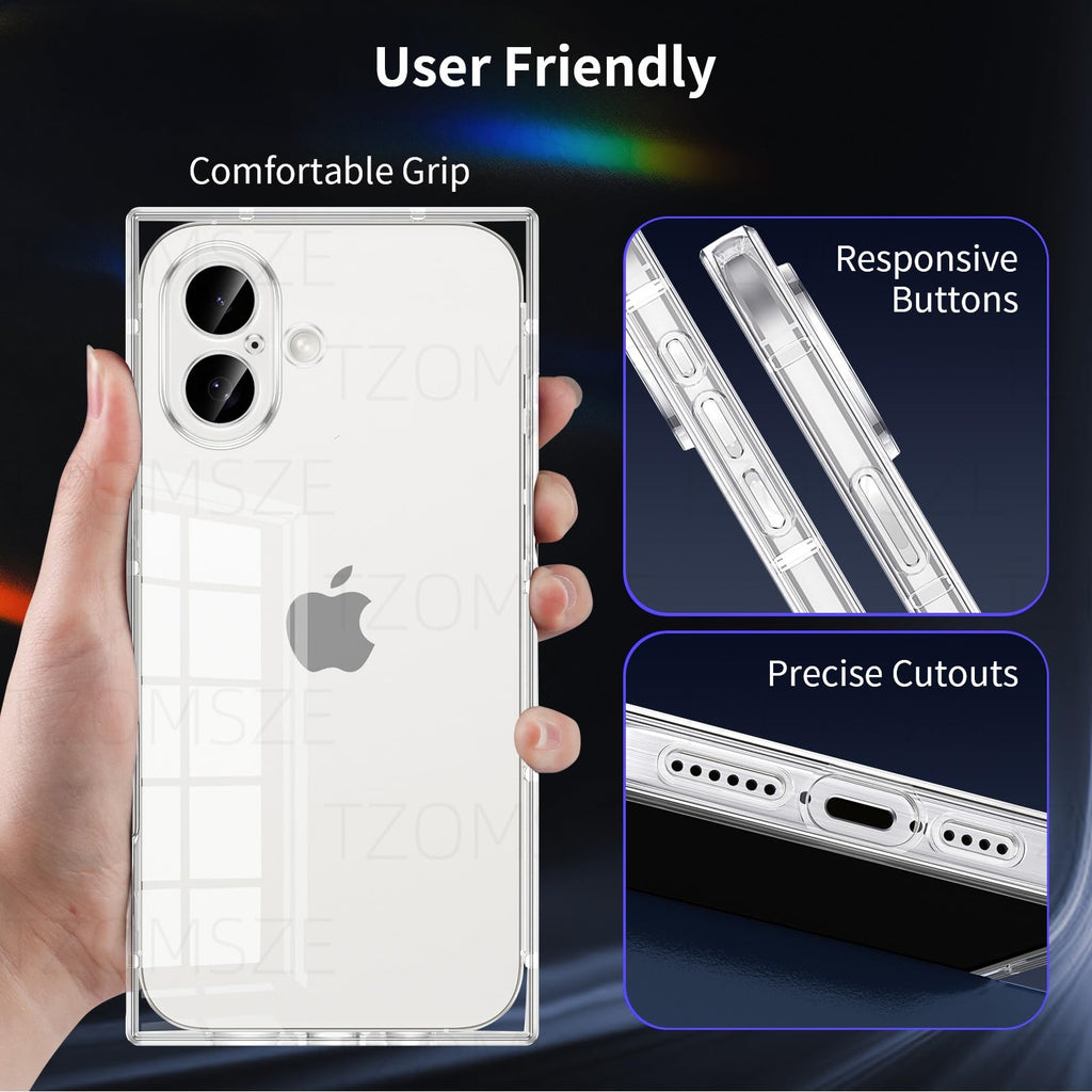 Case Compatible with iPhone 17 Clear Case,Camera Protection,Reinforced Corners T