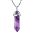 Amethyst Necklace Gemstone Crystal Necklace for Women Healing Stone pendant Jewe