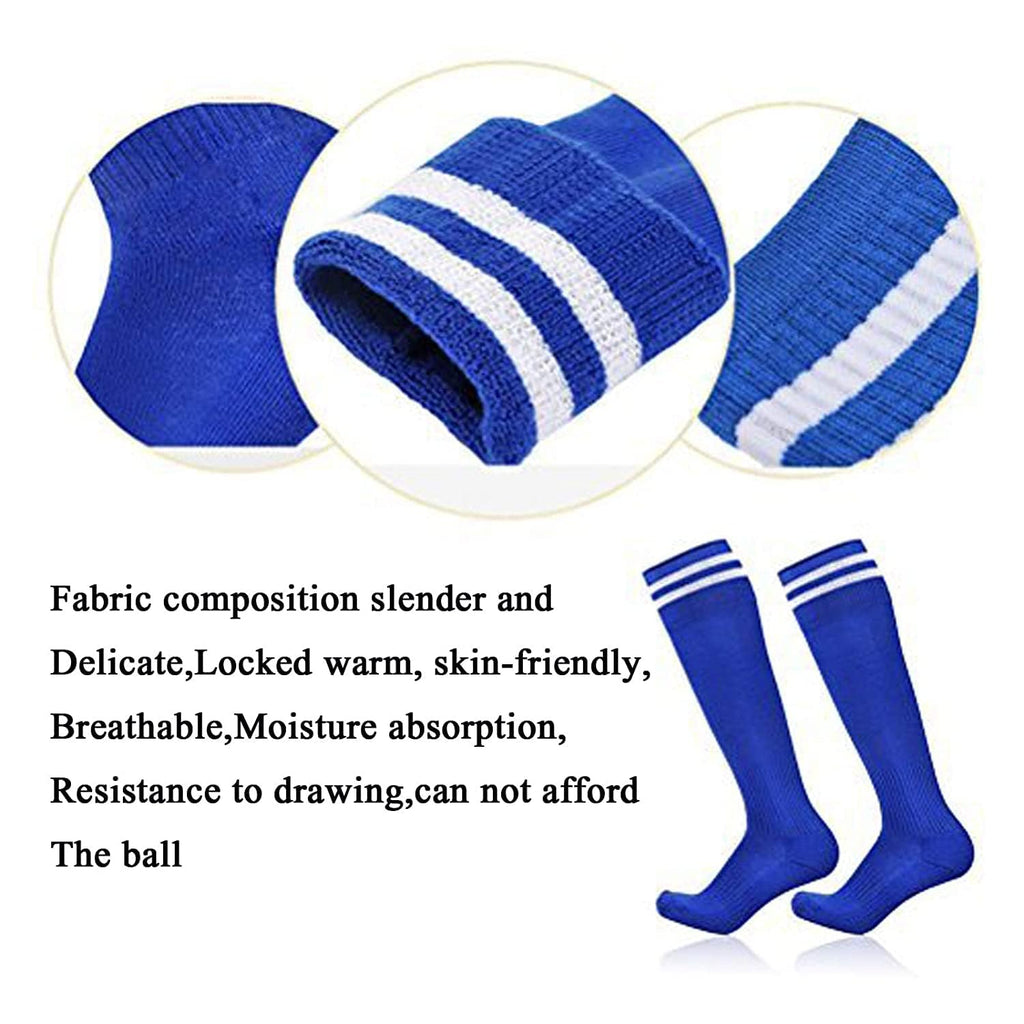 2 Pairs Soccer Shin Guards and 2 Pairs Soccer Socks, Protector Calf Protective G