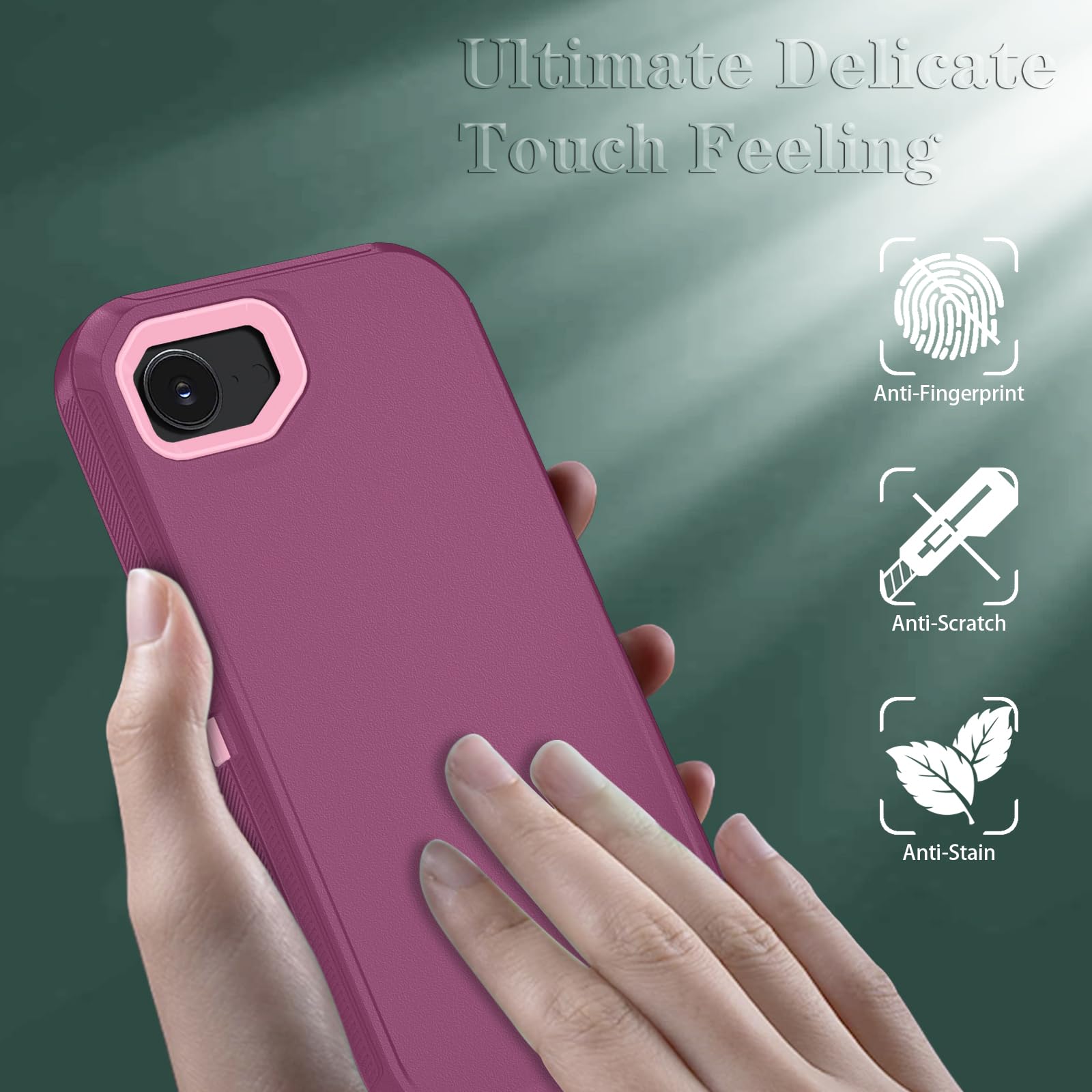 Case For Iphone 16E Case & Iphone 17E Case With Hd Screen Protector, Heavy Duty