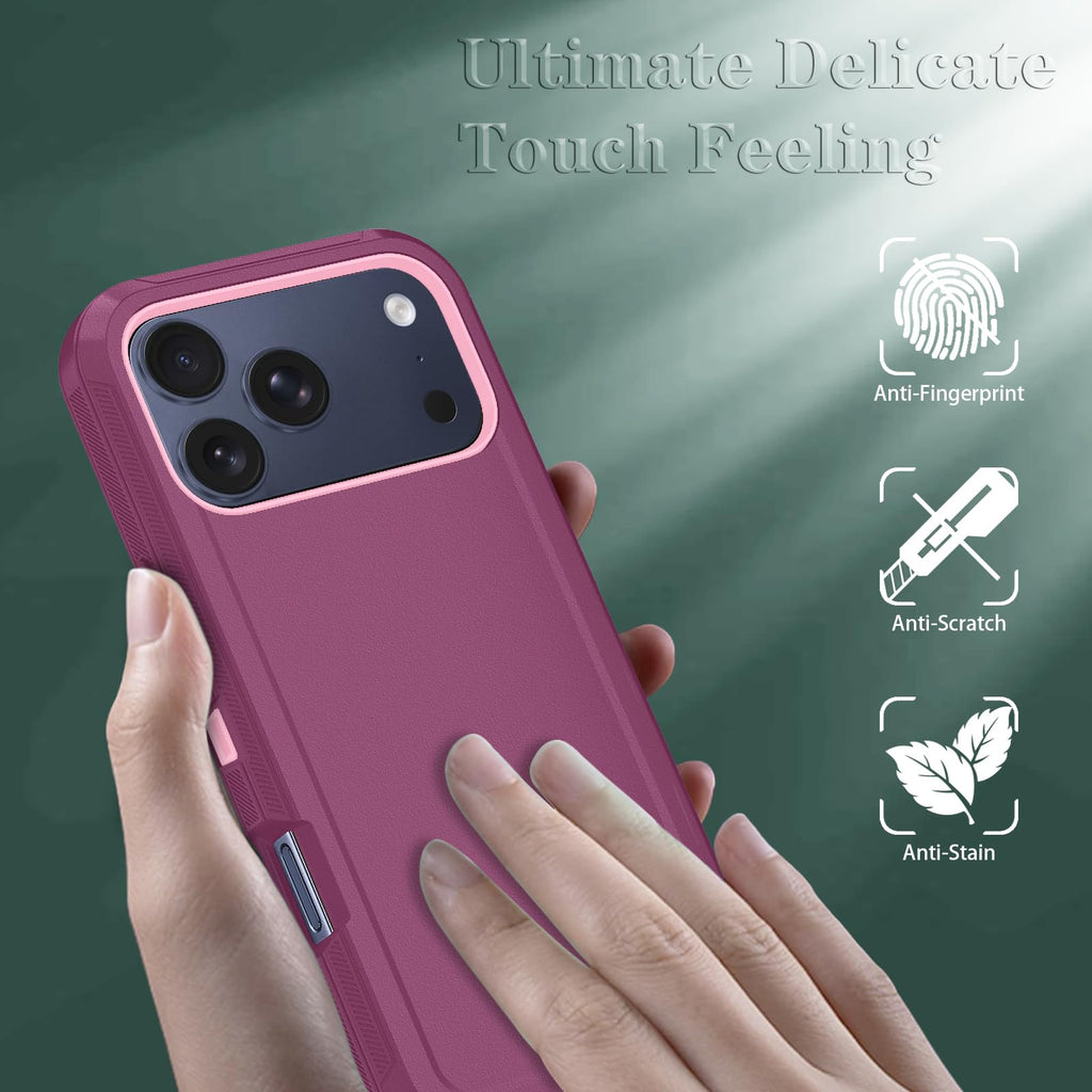 With Iphone 17 Pro Max Case With Hd Screen Protector, [2 In 1 ] Heavy Duty Prote