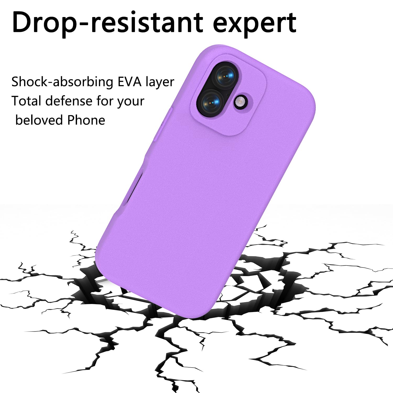 Case For Iphone, Simple And Elegant Solid Color,Soft And Skin-Friendly Eva Mater