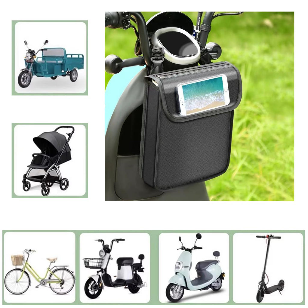 Bag Storage Pouch Handlebar Attachement Large Capacity with Wat