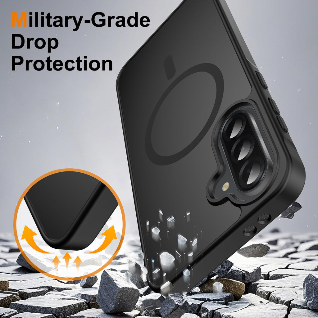 for Samsung Galaxy A36 5G Phone Case Magnetic Shockproof, [Fit for MagSafe] [Gla