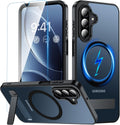 for Samsung Galaxy A17 5G Case with Stand, Magnetic Shockproof Phone Case Fit