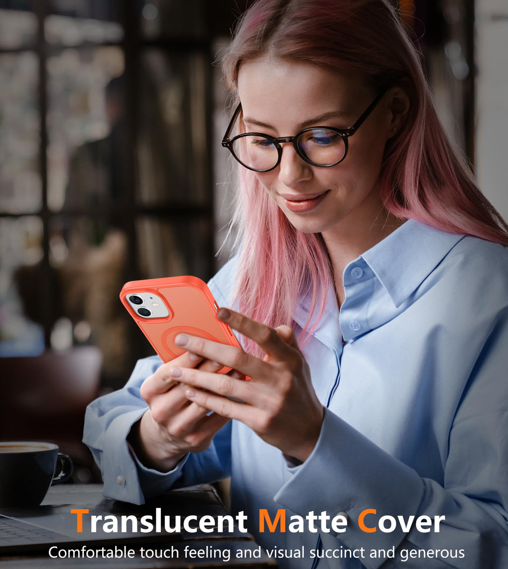 Iphone 12 Phone Case: For Iphone 12 Pro Magnetic Matte Textured Military Grade D