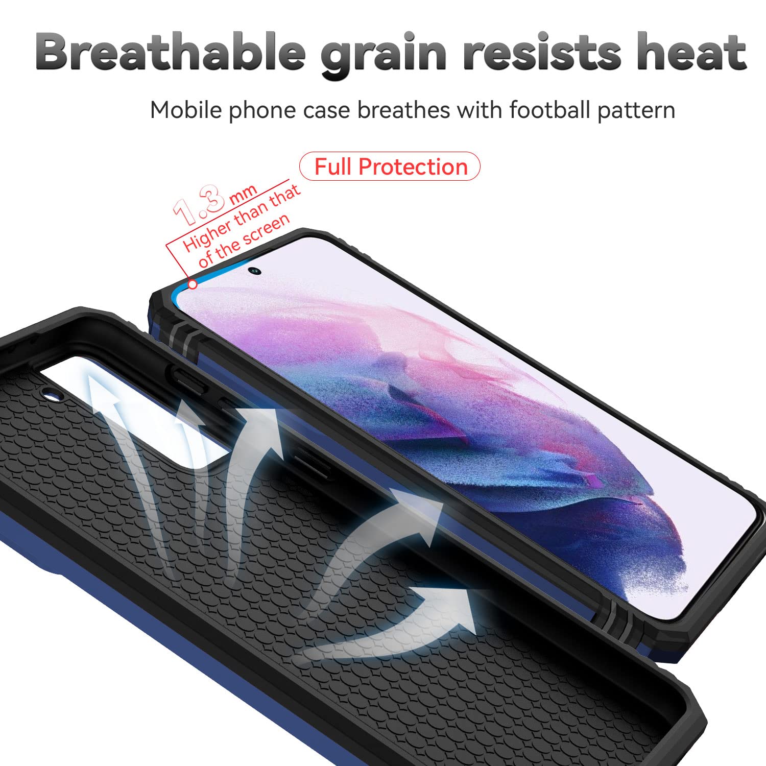 S21 Plus Case with Innovative Slide Camera Cover & HD Screen Protector