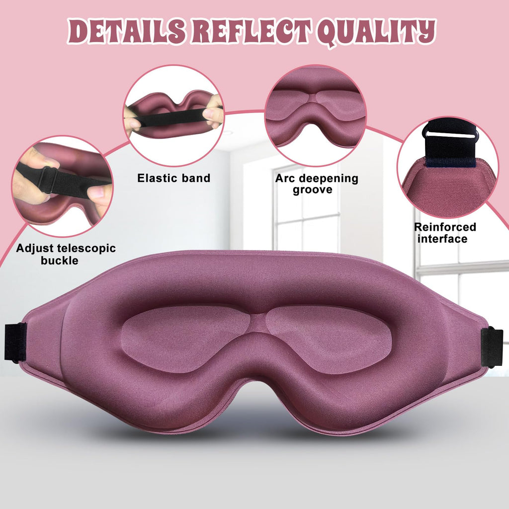 Advanced Eye Mask for Sleeping, Ultra Delicate Soft Skin Friendly Eye mask,10