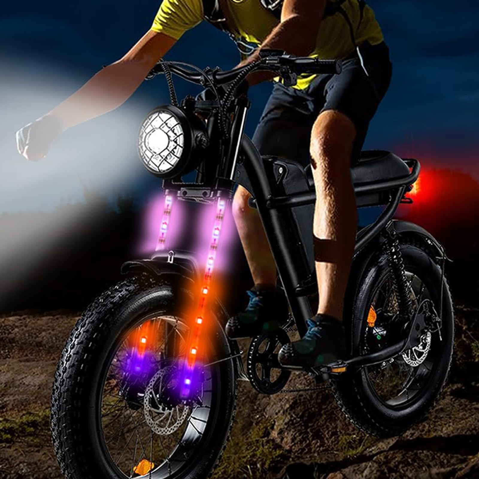 Lights, Can Be Cropped,Ultra Bright Waterproof Bike Lights for Kids, Adults, Boy