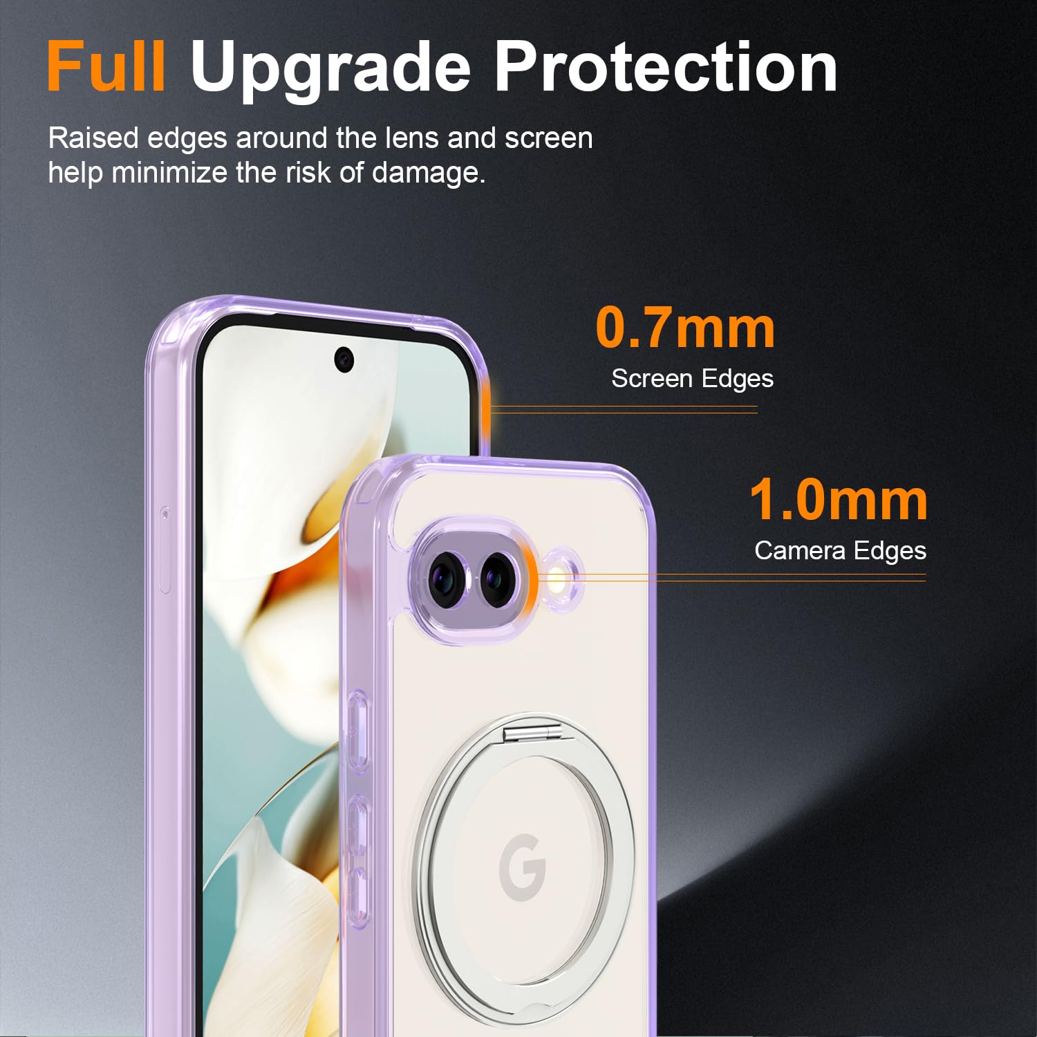 Magnetic Case for Google Pixel 10a Phone 2026 with Rotating Stand, Slim Non-Yell