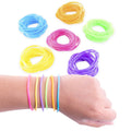Z Outlet 80s Colorful Retro Rock Pop Star Rainbow Diva Disco Jelly Neon Gel Stre