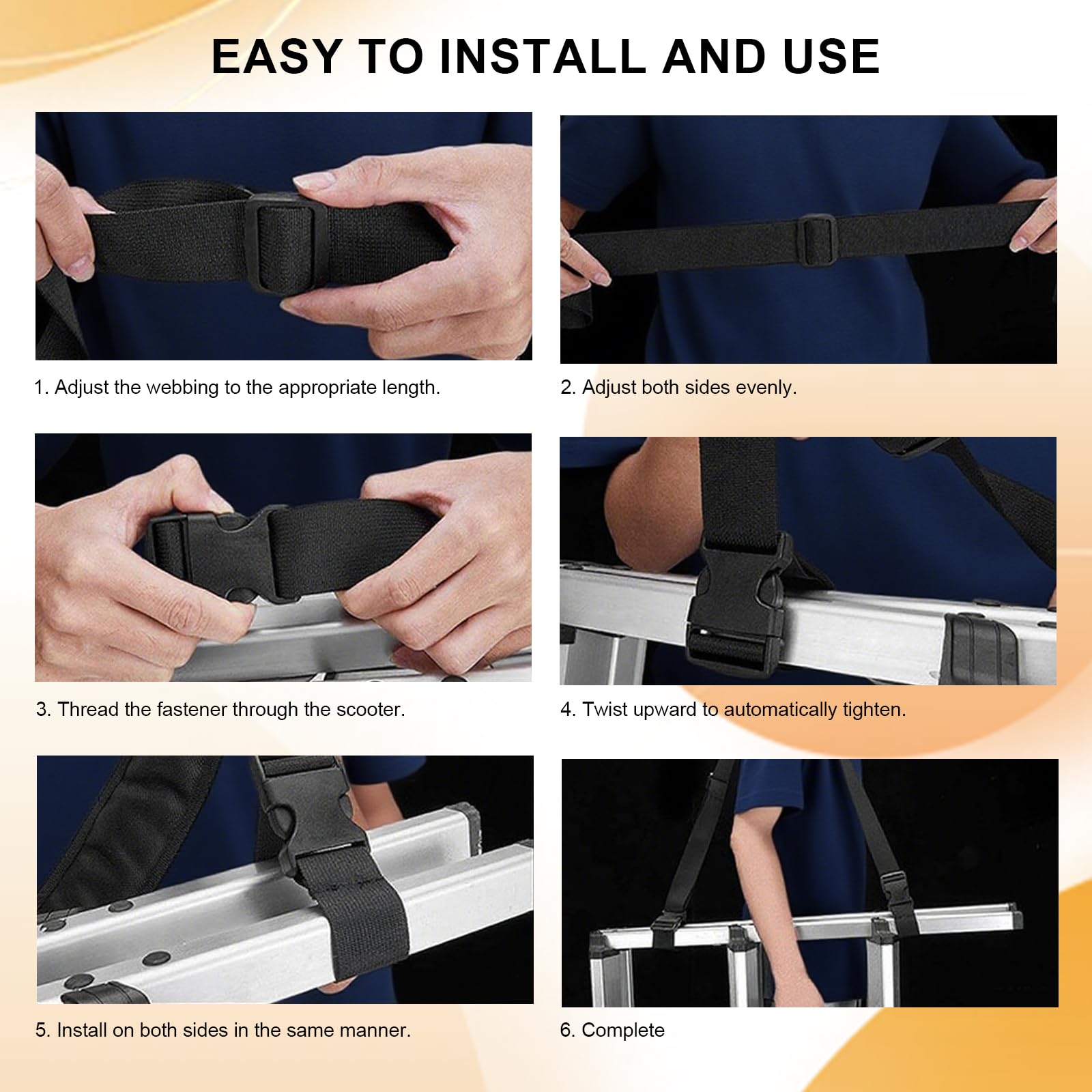 Strap with Quick-Release Plastic Buckles & Anti-Slip Pad for Elect