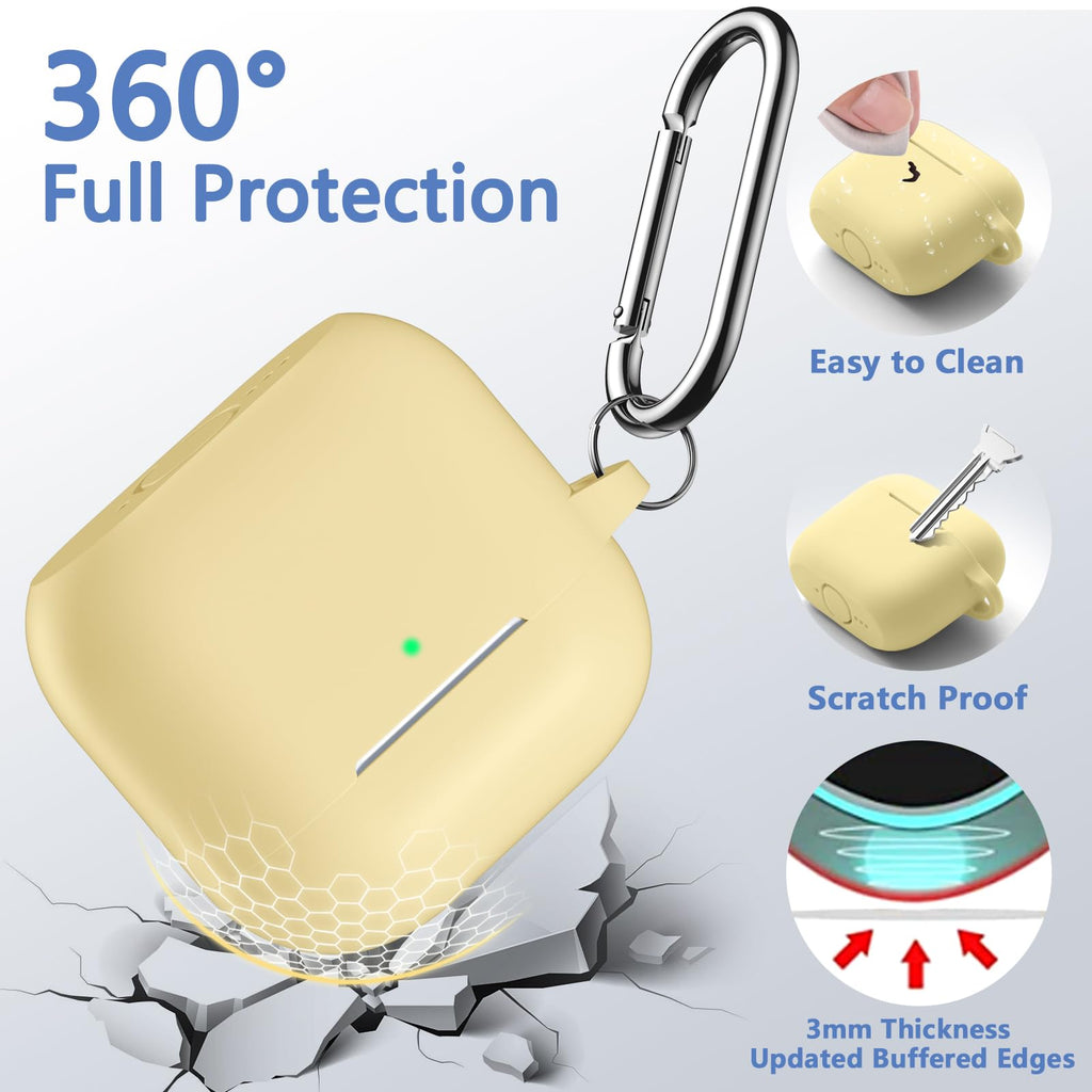 Airpods 4Th Generation Case Cover(2024),Soft Silicone Full Protective Case For A