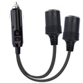 Cigarette Lighter Adapter, 1 To 2 Car Cigarette Lighters Splitter 2 Socket, 18Aw