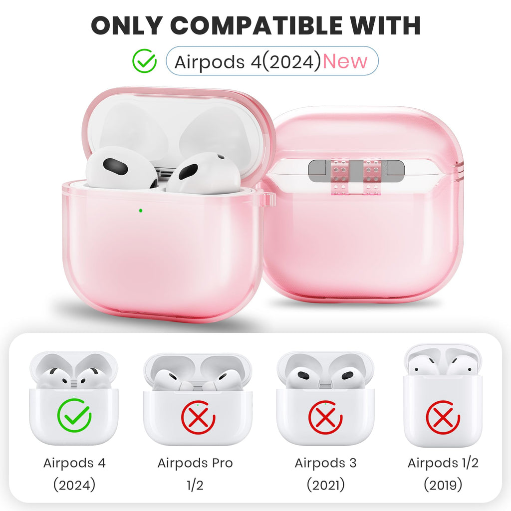 4 Case, Transparent Soft Tpu Protective Case Cover For Airpods 4Th Generation 20