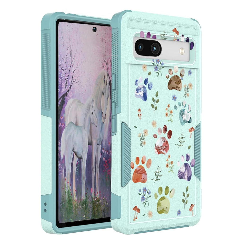 Google Pixel 7a 5G Case: Cute Flowers Floral Design for Girls Women Slim Fit
