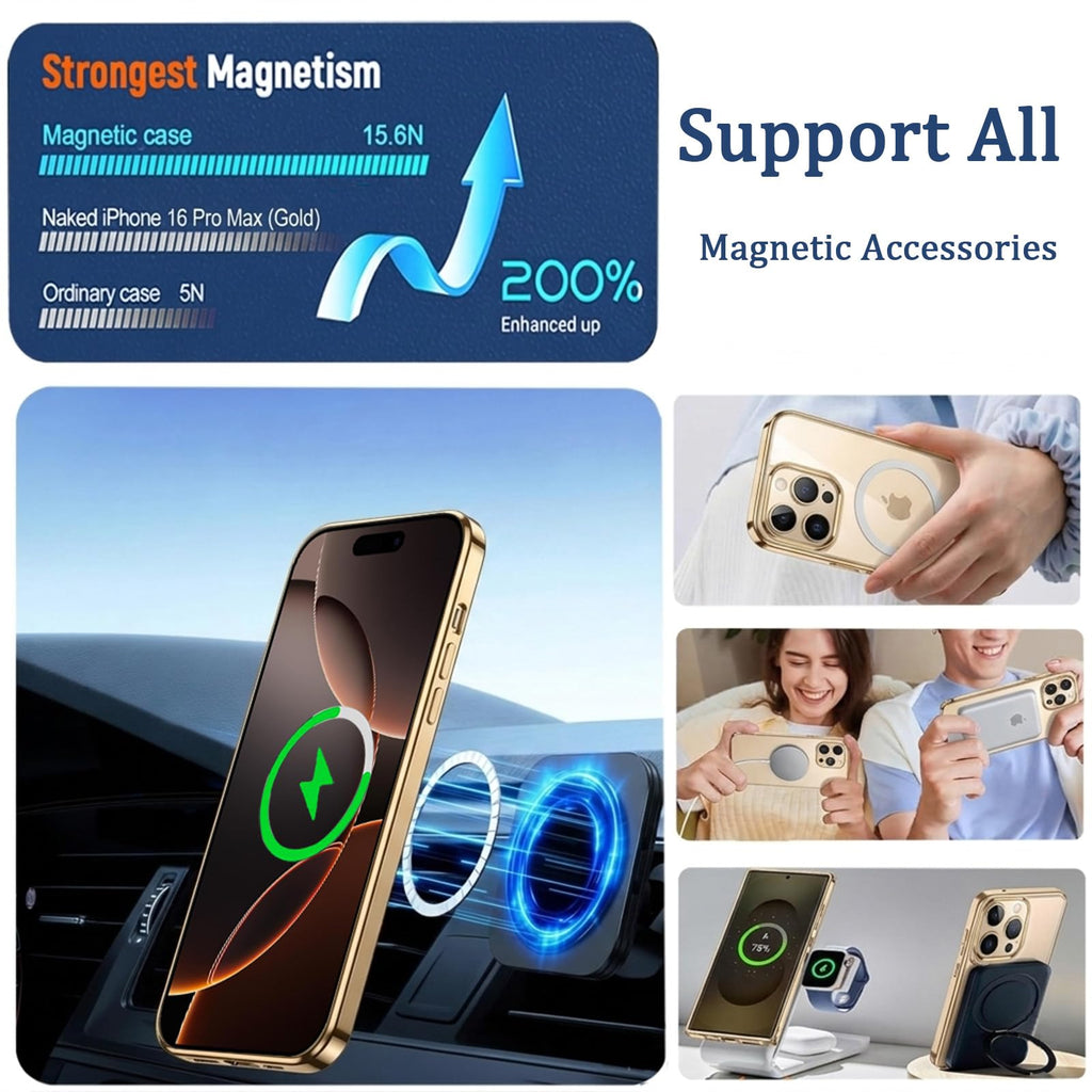 Case For Iphone 13 Pro Max With 2 Privacy Screen Protector [ Magsafe],Non-Yellow