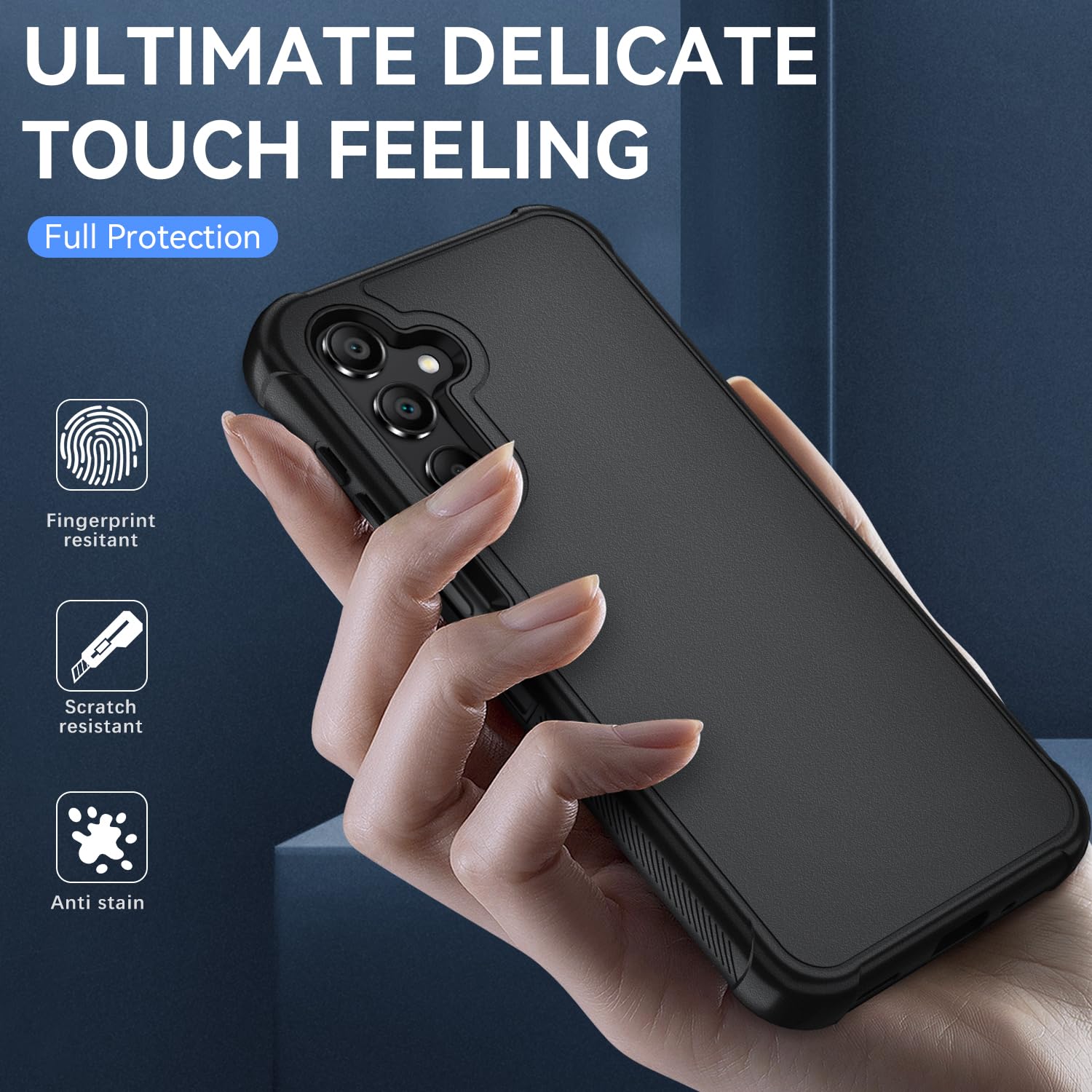 Samsung Galaxy A16 5G Case : 3-Layer Shockproof Phone Cover with HD Screen P