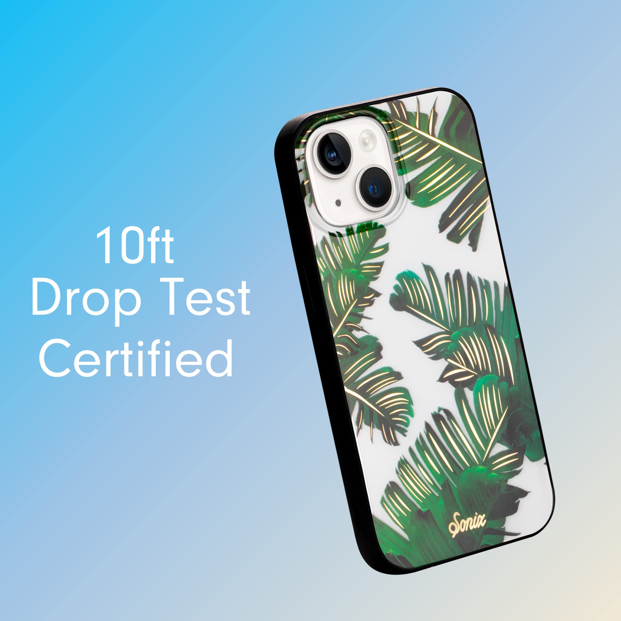 Case for iPhone 14 / iPhone 13 | 10ft Drop Tested | Protective Case | Palm Leave