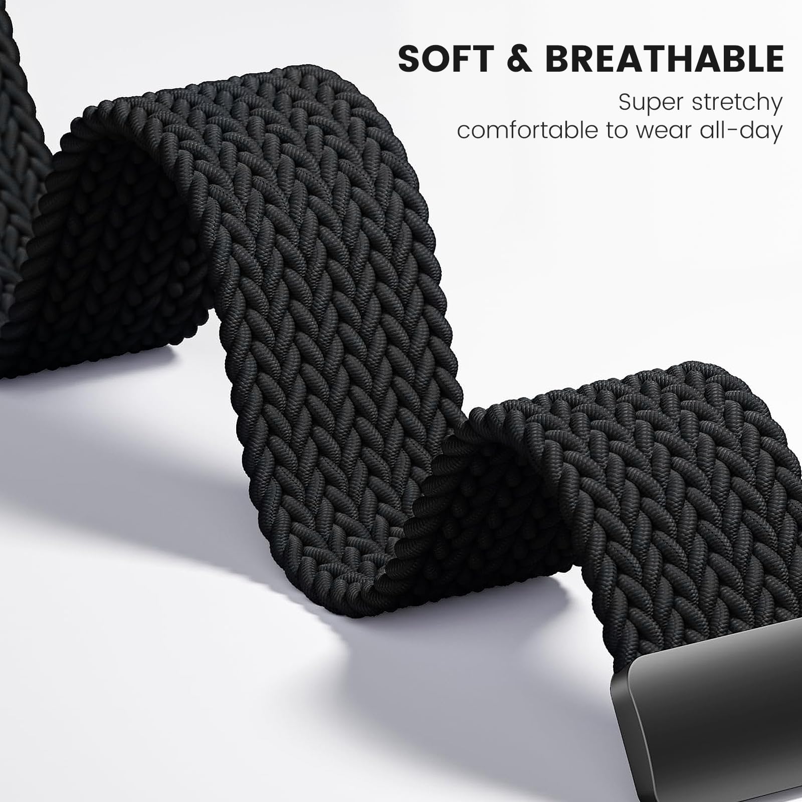 Stretchy Braided Bands Compatible with Samsung Galaxy Watch 8 Band 40mm 44mm/Gal