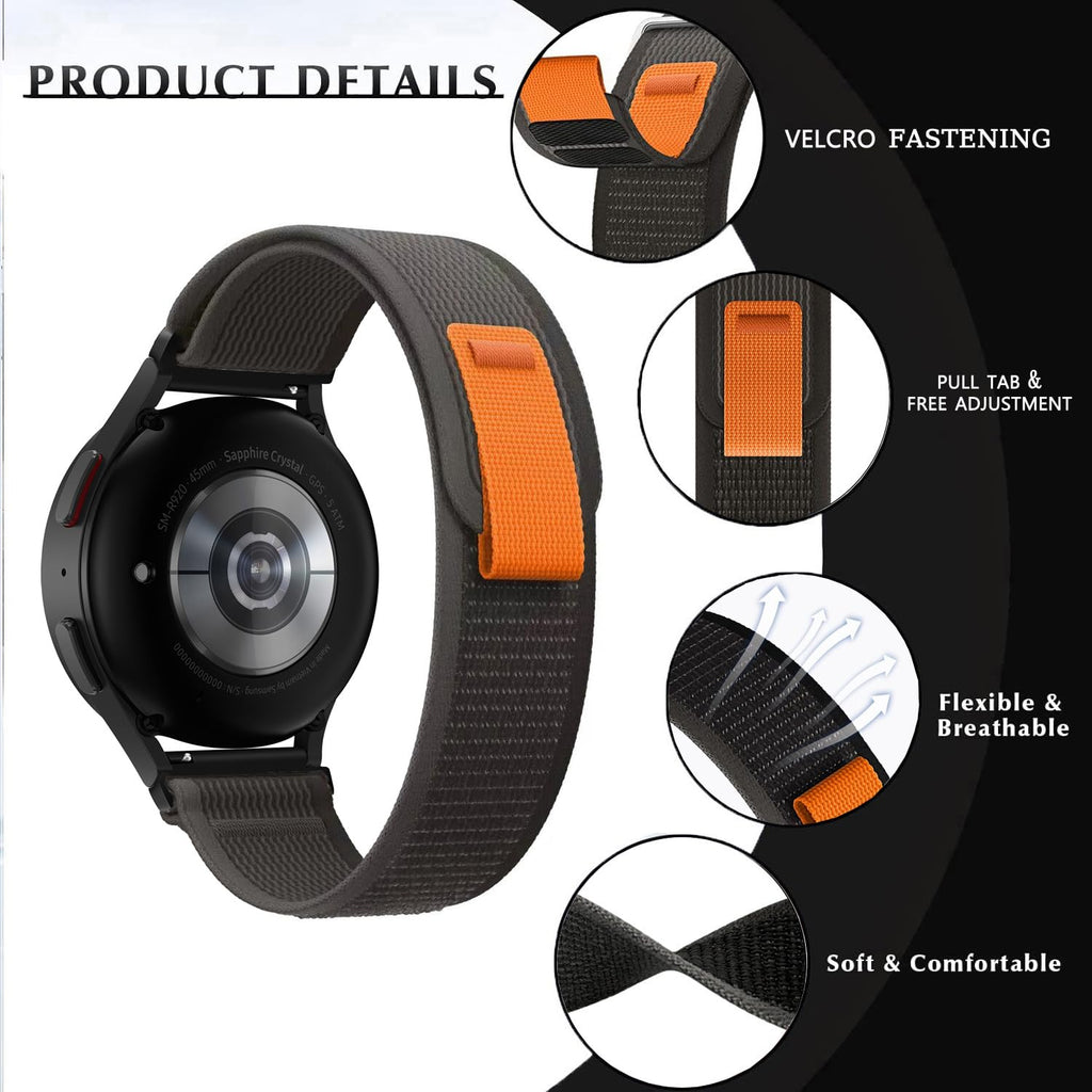Band Compatible with Samsung Galaxy Watch 7/FE/6/5 Pro 4 3/Watch 4 6 Classic/Act