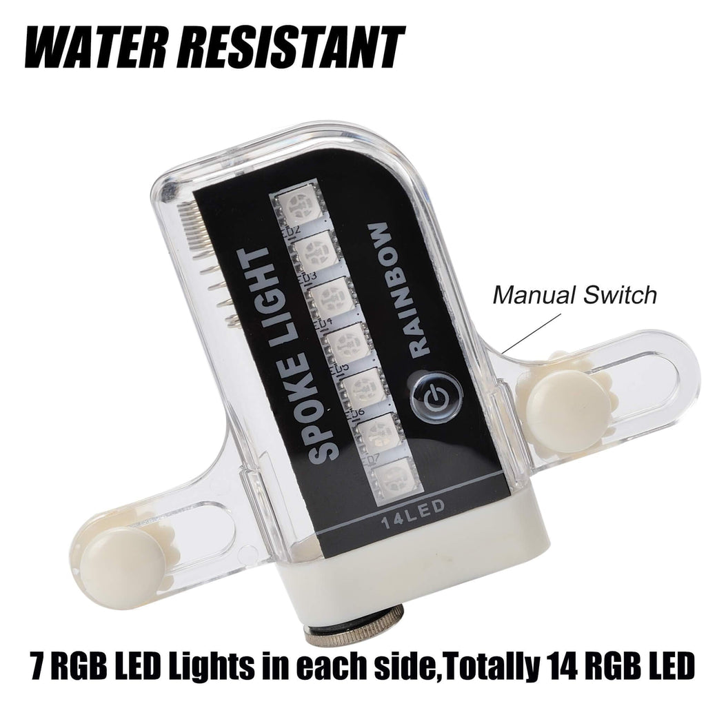 Led Bike Spoke Lights - DAWAY A12 Bright Bicycle Wheel Light (1 Pack), Safety Bi