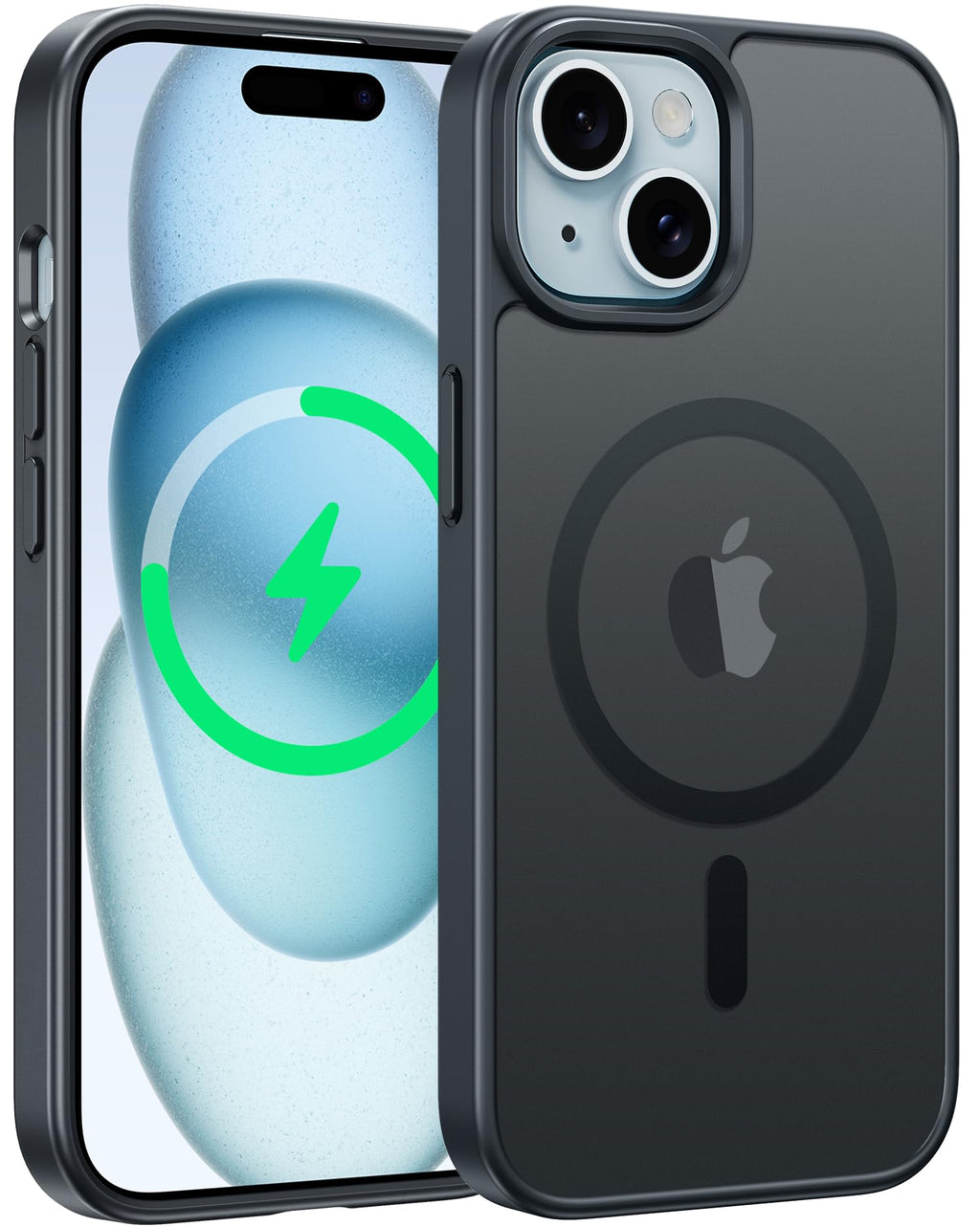 Iphone 15 Case: For Iphone 14 & Iphone 13 Case | Magnetic Frosted Translucent Sl