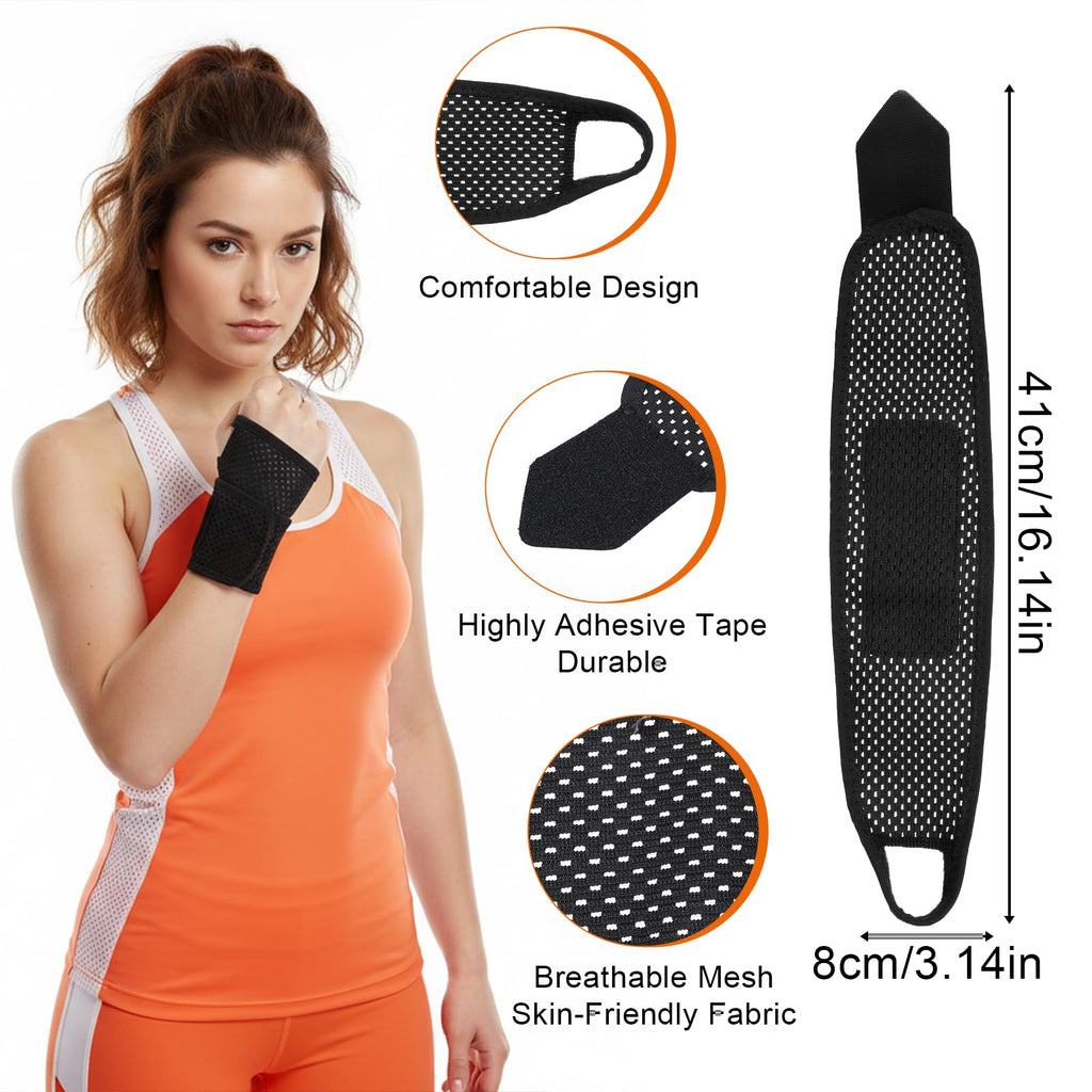 Ultra-Thin Wrist Braces, Breathable Mesh Fabric Support Elastic Wrist Wraps Comf