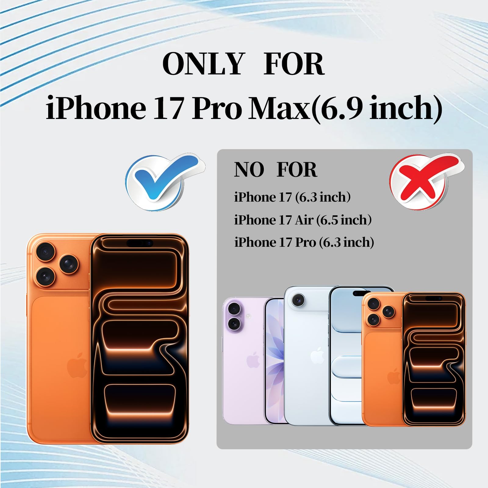 For Iphone 17 Pro Max Case, With Camera Lens Protector, Magnetic, Slim Shockproo