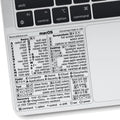 OS Shortcuts Sticker for Air/Pro | Keyboard Stickers for macOS | Laminated V