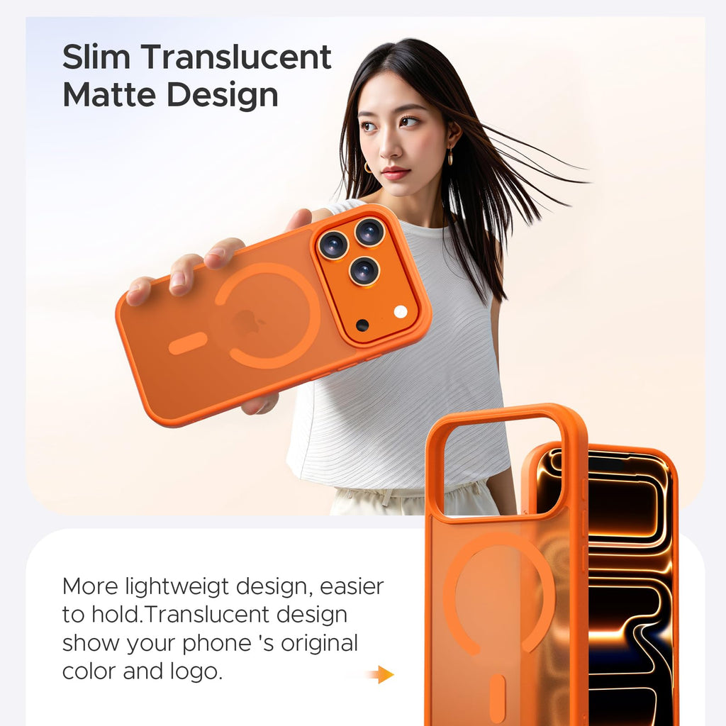 Iphone 17 Pro Case, Stronger Magnetic [Military Grade Drop Protection] Transluce