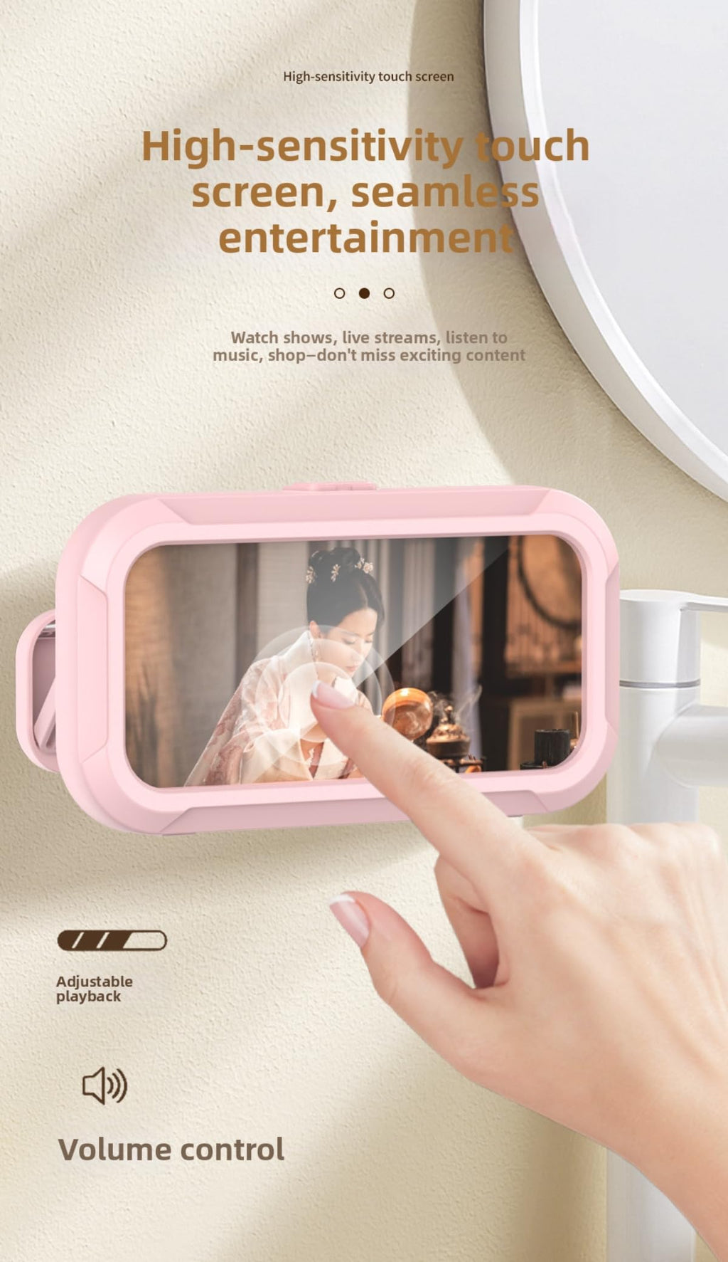 360° Rotatable Waterproof Phone Holder - Universal & Extendable for Ultimate Con