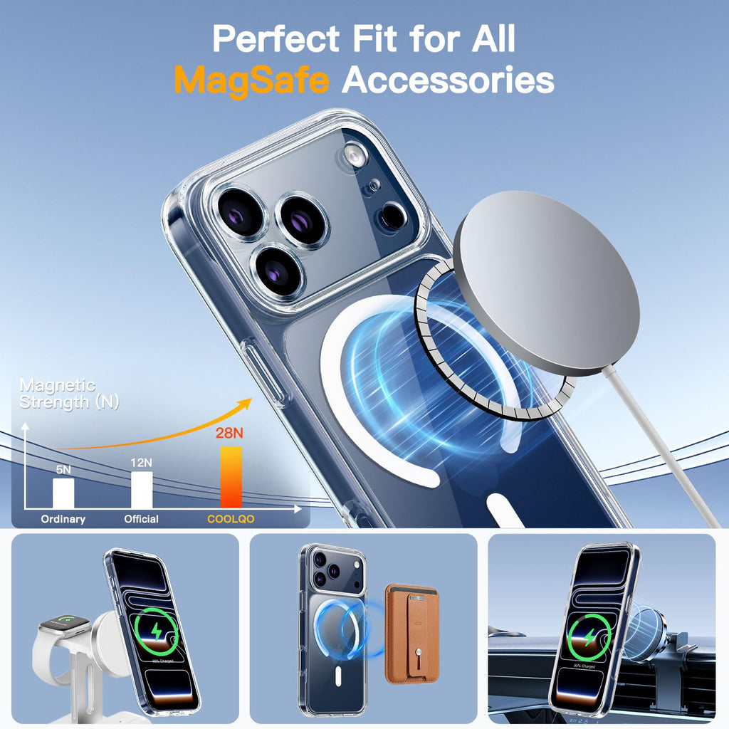 Iphone 17 Pro Case With Screen Protectors, Magsafe, Military Grade 17Ft Drop Pro