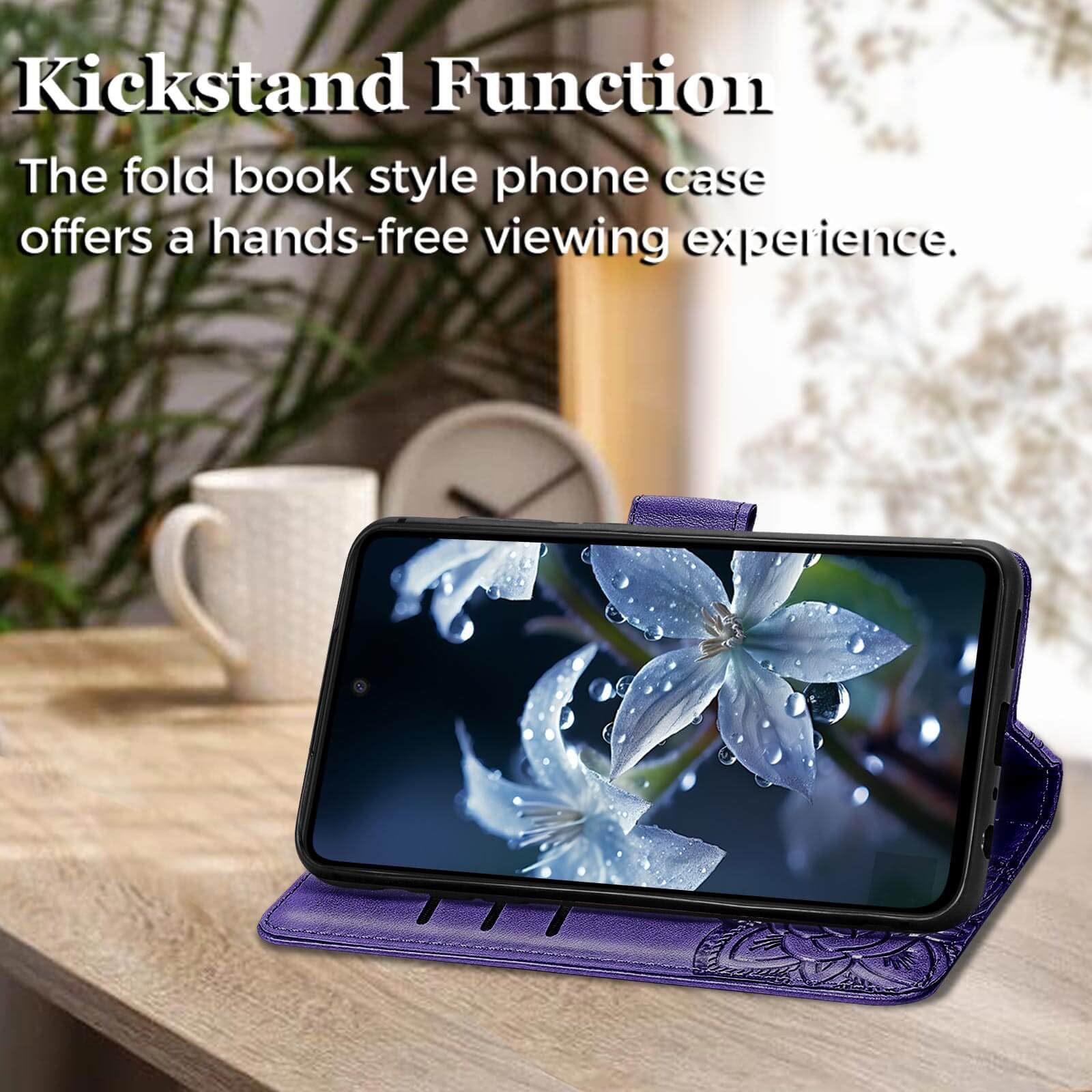 for Galaxy A16 5G Phone Case Wallet,Women Flip Cover with Credit Card Holders Bu