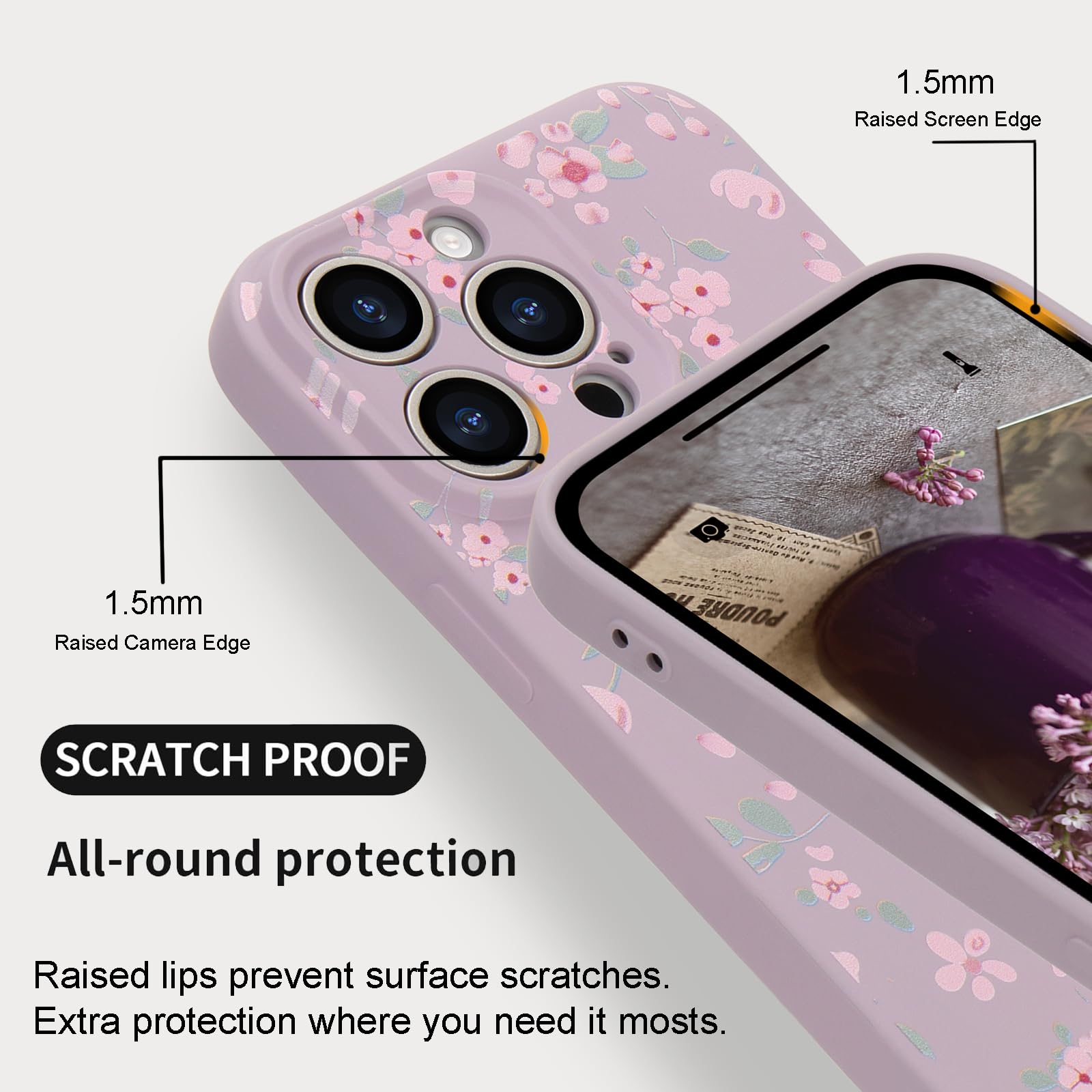 Elegant Design Phone Case for iPhone 14 Pro, Compatible with MagSafe Shoc