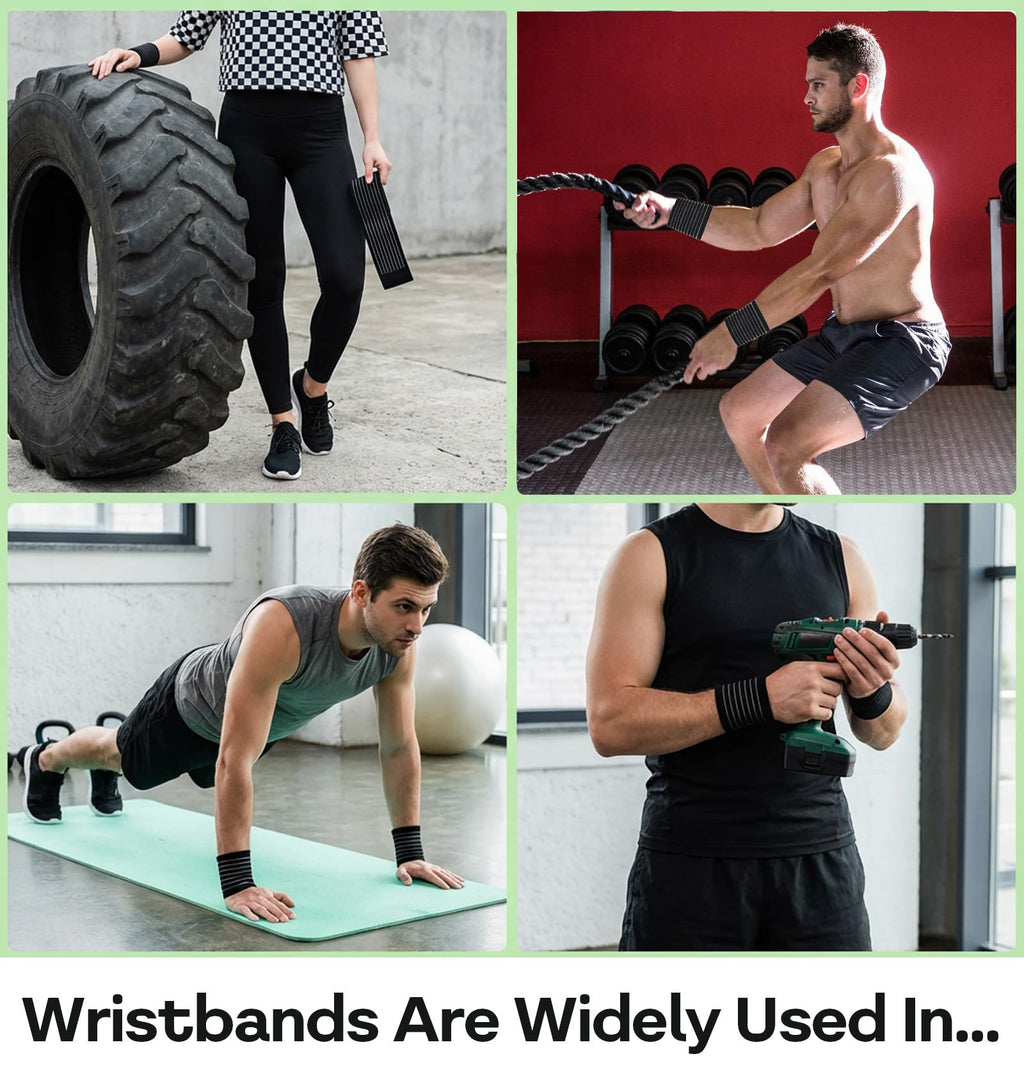2-Pack Wrist Sleeve, Wrist Brace for Weightlifting, Arthritis & Tendonitis, Brea