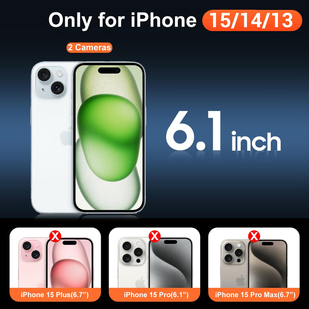 Iphone 15 Case Clear, [ Magsafe][Anti-Yellowing][Military-Grade Protection] Shoc