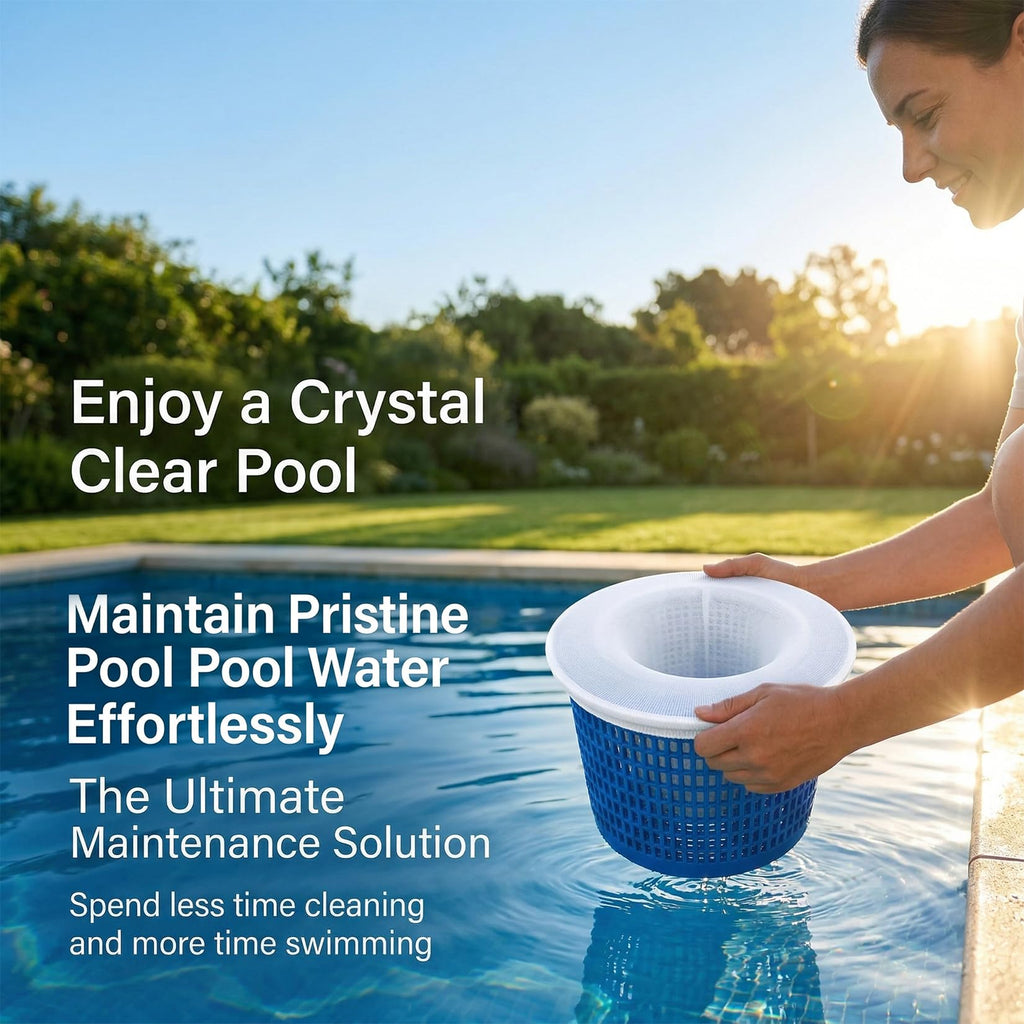 Pack Pool Skimmer Socks - Pool Socks for Skimmer Basket, Traps Dog Hair, Sand